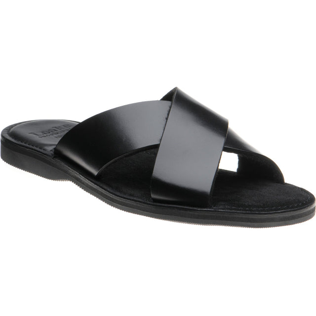 Loake Gozo mens rubber-soled in black calf