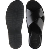 Loake Gozo mens rubber-soled in black calf