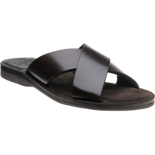 Loake Gozo mens rubber-soled in dark brown calf