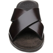 Loake Gozo mens rubber-soled in dark brown calf