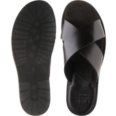 Loake Gozo mens rubber-soled in dark brown calf