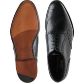 Loake Hodges mens brogues in black calf (second)