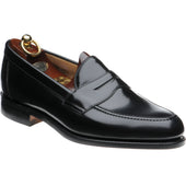 Loake Imperial mens loafers in black polished