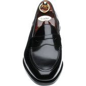Loake Imperial mens loafers in black polished