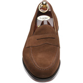 Loake Imperial mens loafers in brown suede