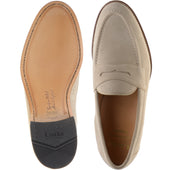 Loake Imperial mens loafers in sand suede (second)