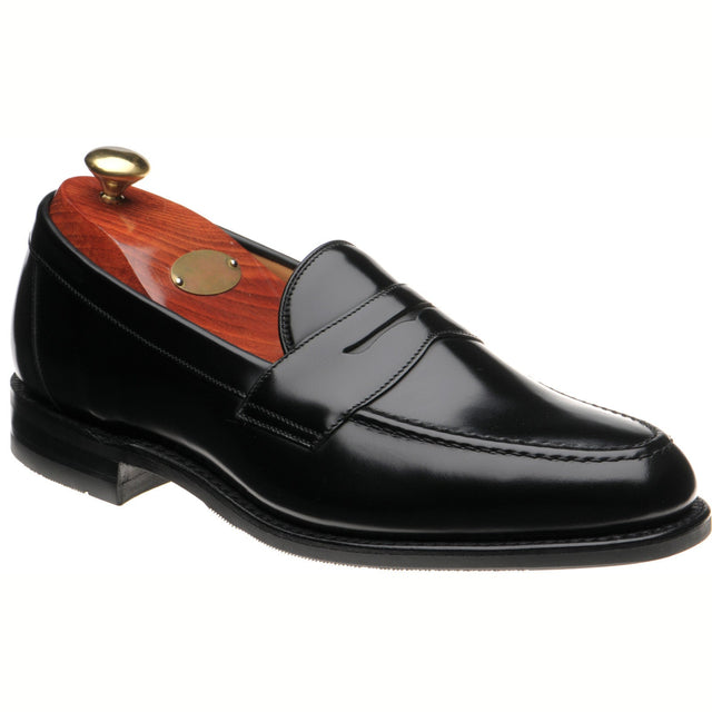Loake Imperial Rubber Exclusive mens in black polished