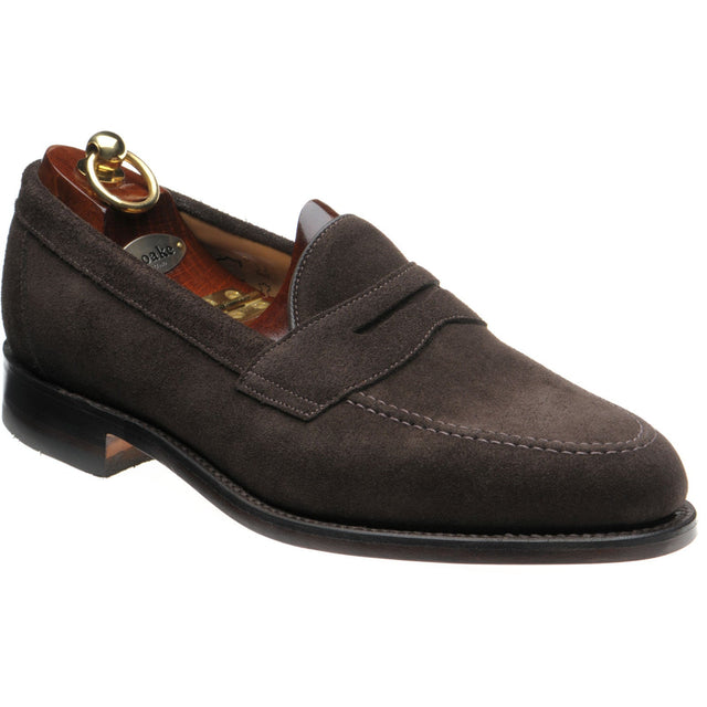 Loake Imperial Rubber Exclusive mens in brown suede