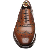 Loake Kerridge mens rubber-soled brogues in cedar calf