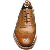Loake Kerridge mens rubber-soled brogues in tan calf