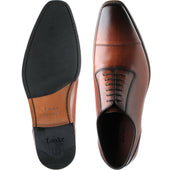 Loake Larch mens hybrid-soled Oxfords in chestnut calf (second)