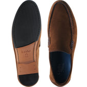 Loake Nicholson mens hybrid-soled loafers in polo suede