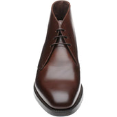 Loake Pimlico mens rubber-soled Chukka boots in dark brown calf