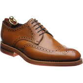 Loake Redgrave mens rubber-soled brogues in tan calf (second)