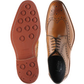 Loake Redgrave mens rubber-soled brogues in tan calf (second)