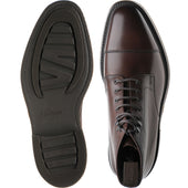 Loake Roehampton mens rubber-soled boots in dark brown calf