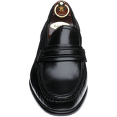 Loake Rome mens hybrid-soled loafers in black calf