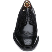 Loake Royal mens brogues in black polished