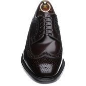 Loake Royal mens brogues in burgundy polished