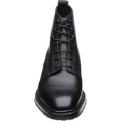 Loake Sedbergh mens rubber-soled boots in black grain calf