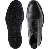 Loake Sedbergh mens rubber-soled boots in black grain calf