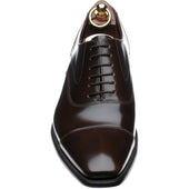 Loake Sharp mens Oxfords in dark brown polished
