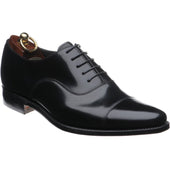 Loake Smith mens Oxfords in black polished
