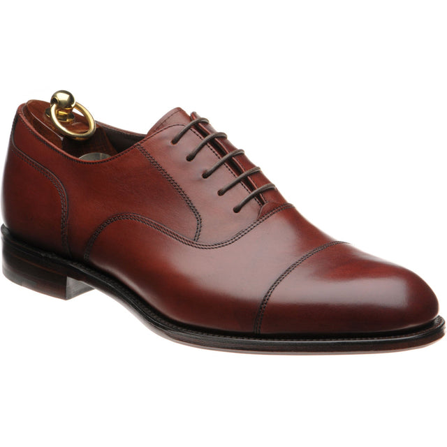 Loake Stonegate mens Oxfords in seared mahogany (second)