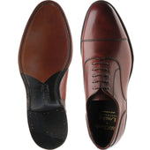 Loake Stonegate mens Oxfords in seared mahogany