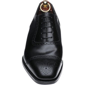 Loake Strand mens semi-brogues in black calf