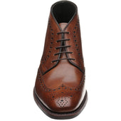 Loake Sywell mens rubber-soled brogue boots in cedar calf (second)