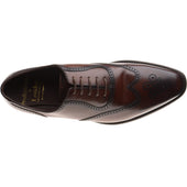 Loake Tay mens rubber-soled brogues in dark brown calf (second)