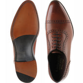 Loake Trinity mens semi-brogues in mahogany calf (second)