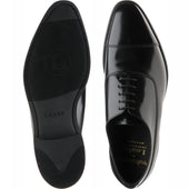 Loake Truman mens rubber-soled Oxfords in black polished