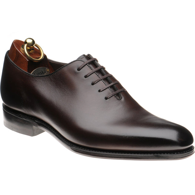 Loake Wholebury mens wholecuts in dark brown calf