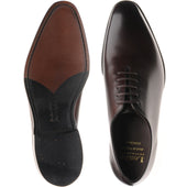 Loake Wholebury mens wholecuts in dark brown calf