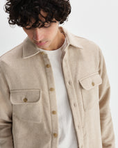 Lomond Natural Heavy Wool Overshirt