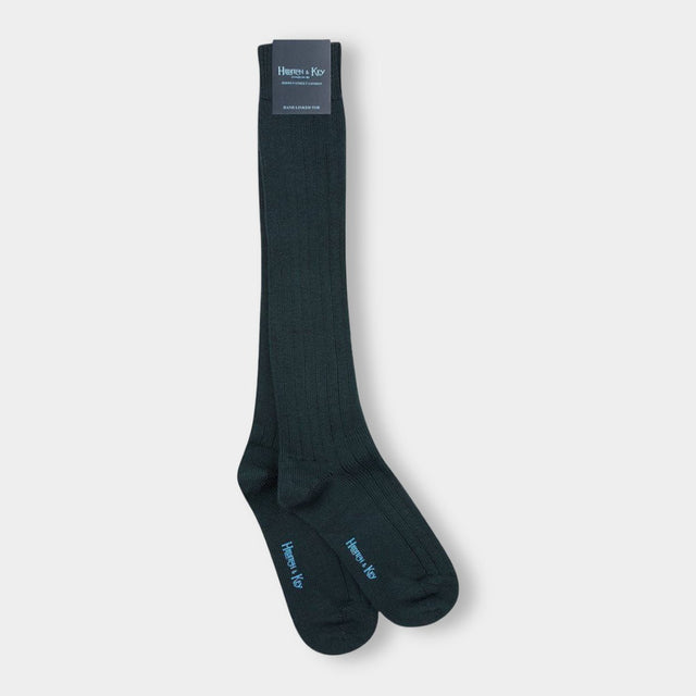 Long Dark Green Heavy Wool Sport Socks