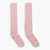 Long Pink Heavy Wool Sport Socks