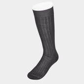 Long Dark Grey Cotton Socks
