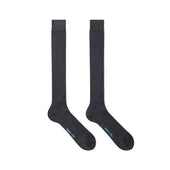 Long Dark Grey Cotton Socks