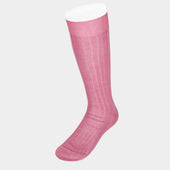 Long Pink Cotton Socks