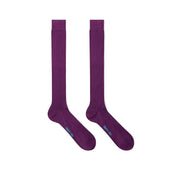 Long Purple Cotton Socks