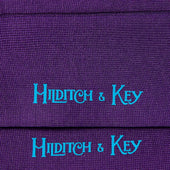 Long Violet Cotton Socks