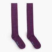 Long Purple Heavy Wool Sport Socks