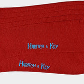 Long Red Wool Socks