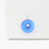 Longmire 18 Carat Gold Spinel Disc Cufflinks