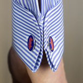 Longmire Sterling Pig Motif Enamel Cufflinks