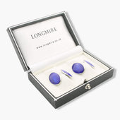 Longmire Sterling Starburst Enamel Cufflinks