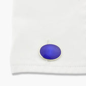 Longmire Sterling Starburst Enamel Cufflinks